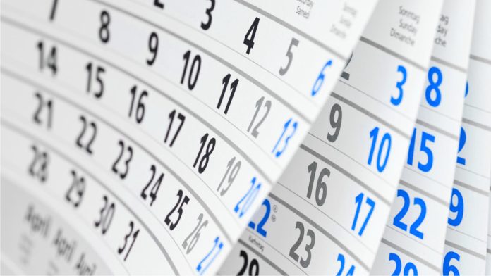 Como será a semana, agenda