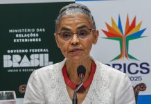 “Não é festa, é luta”, diz Marina Silva sobre COP30 Brasília (DF), 03/04/2025.- A ministra do Meio Ambiente e Mudança do Clima, Marina Silva, durante entrevista após a 11ª reunião dos ministros de Meio Ambiente do Brics, sob a presidência brasileira.