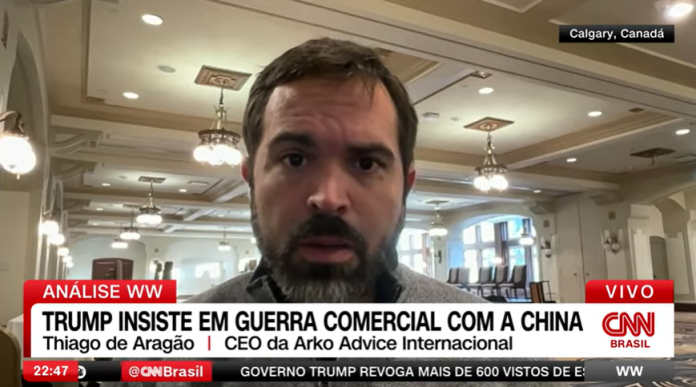 Thiago de Aragão, CEO da Arko Advice Internacional, fala sobre medidas de Trump