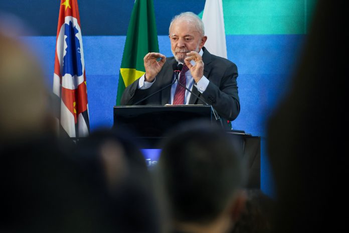 São Paulo(SP), 08/04/2025 – Presidente Luiz Inácio Lula da Silva, durante abertura do encontro internacional da indústria da construção.
