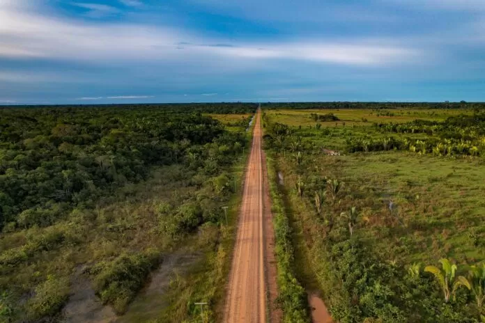 0040889c-ede6-45a4-b0f0-bcc410c3b297 Trecho sem asfalto da BR 319, entre Humaitá e Realidade, no Amazonas (Foto: Alberto César Araújo/Amazônia Real)