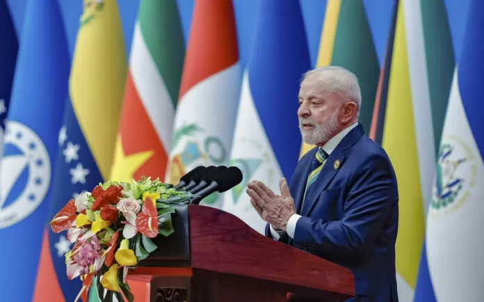 Presidente da República, Luiz Inácio Lula da Silva na sessão de abertura do IV Fórum CELAC-China