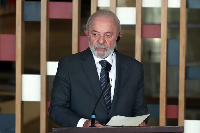 Brasília (DF), 13/06/2025 - Presidente da República, Luiz Inácio Lula da Silva, durante Sessão Plenária da Cúpula Brasil-Caribe, no Palácio Itamaraty.