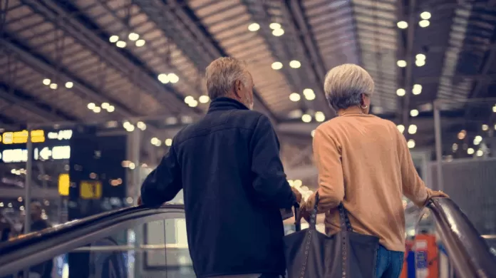 avião, aviões, aeroporto, idoso, passageiro