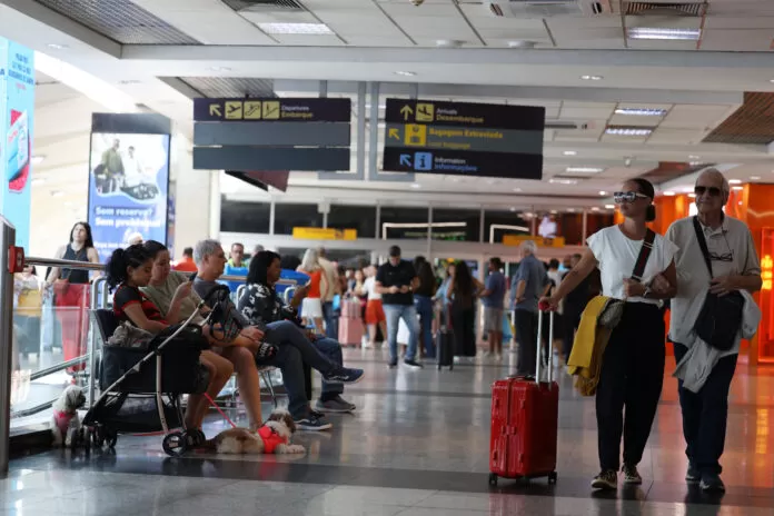 São Paulo (SP), 05/03/2025 - Movimentação de passageiros no Aeroporto de Congonhas, em Campo Belo, zona sul da capital. turismo, viagem, viagens