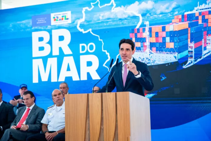 Silvio Costa Filho, ministro de Portos e Aeroportos. cabotagem, BR do Mar