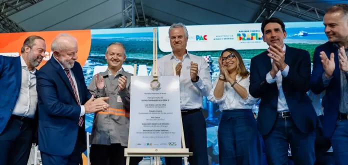 São João da Barra (RJ), 28/07/2025 - Presidente da República, Luiz Inácio Lula da Silva, durante a cerimônia de inauguração da Usina Termelétrica GNA II, no Porto do Açu.