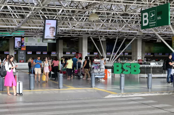 Movimentação no Aeroporto Internacional de Brasília.