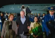Lula defende fundo global de US$ 125 bi para florestas tropicais Presidente da República, Luiz Inácio Lula da Silva, durante chegada a Bogotá. Aeroporto Internacional El Dorado, Comando Aéreo de Transporte Militar – Bogotá (Colômbia)