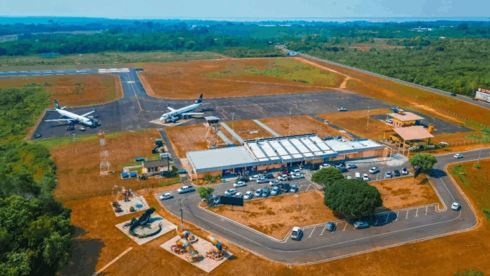 Aeroporto Julio Belém, na cidade de Parintins, interior do AM • Reprodução/Prefeitura de Parintins