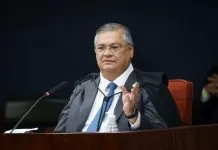 Flávio Dino acompanha Moraes e vota pela condenação de Bolsonaro e mais sete Julgamentos da Ação Penal 2668 - Núcleo 1 (Tarde) - 09/09/2025 Ministro Flávio Dino. Julgamentos da Ação Penal 2668 - Núcleo 1 (Tarde). Foto: Gustavo Moreno/STF Bolsonaro