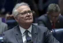 Projeto que limita dívida consolidada da União pode ser discutido na próxima semana Senador Renan Calheiros (MDB-AL) — Foto: Andressa Anholete/Agência Senado