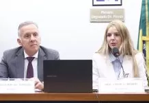 PL da IA gera divergências sobre remuneração de direitos autorais 02/09/2025 - Comissão Especial sobre inteligência Artificial PL 2338/23 Audiência Pública - IA Generativa e Direitos Autorais. Dep. Aguinaldo Ribeiro (PP - PB) e Dep. Luísa Canziani (PSD - PR)