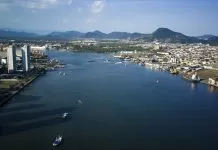 Concessão do túnel Santos-Guarujá é leiloada hoje (5) na B3 O projeto do Governo de São Paulo para a construção de uma ligação seca entre as cidades de Santos e Guarujá prevê um túnel de 870 metros de extensão instalado embaixo do mar.