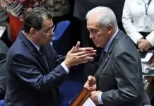 Relator da MP nº 1.304, sobre o setor elétrico, alerta para risco de colapso Brasília (DF), 12/12/2024 - O senador Eduardo Braga durante sessão do Senado Federal deliberativa extraordinária.