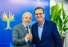 Análise: Eduardo Paes pode ganhar por W.O. e fortalecer Lula no RJ 05.07.2025 - Presidente da República, Luiz Inácio Lula da Silva e o Prefeito do Rio de Janeiro, Eduardo Paes, durante a Cerimônia de Abertura do Fórum Empresarial dos BRICS, no Pier Mauá. Rio de Janeiro - RJ.