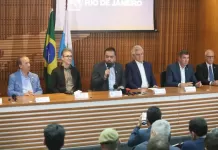 Governadores da oposição anunciam a criação do “Consórcio da Paz” após a operação no RJ Consórcio tem a participação de sete estados em apoio ao governo do RJ após megaoperação. (Foto: Divulgação/Governo do Rio de Janeiro)