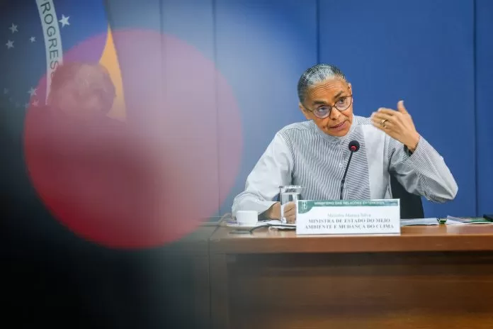 Brasília (DF) 31/10/2025 - A ministra do Meio Ambiente e Mudança do Clima, Marina Silva durante entrevista sobre a Cúpula do Clima de Belém (6 e 7 de novembro) governo
