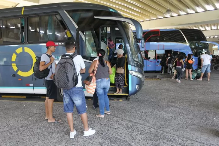 ônibus, transporte, interestadual, rodoviária
