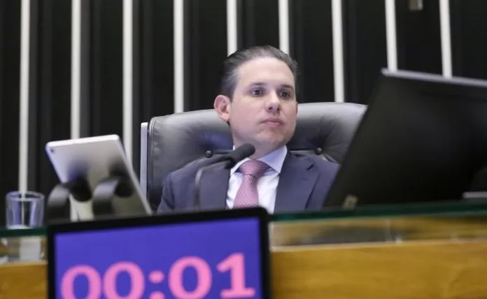 Discussão e votação de propostas legislativas. Presidente da Câmara dos Deputados, Hugo Motta (REPUBLICANOS - PB)